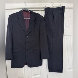 Macy’s Men’s Navy Two-Piece Suit – Classic Fit Sz 42R